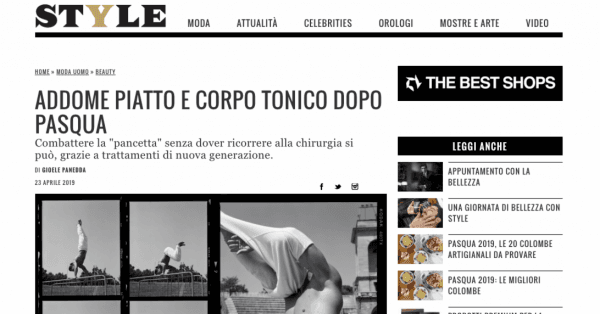 Style, Corriere della Sera - Flat Abdomen and Toned Body Post-Easter