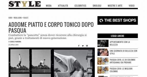 Style, Corriere della Sera - Flat Abdomen and Toned Body Post-Easter