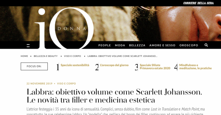 Lips: Achieving Volume like Scarlett Johansson. Latest Developments in Fillers and Aesthetic Medicine